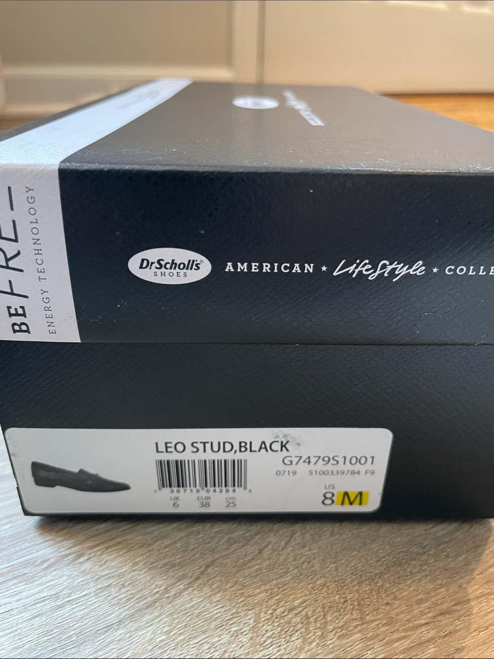 Dr Scholl's Leo Stud Be Free Energy Technology Womens Flats Black Size 8 - Picture 2 of 10